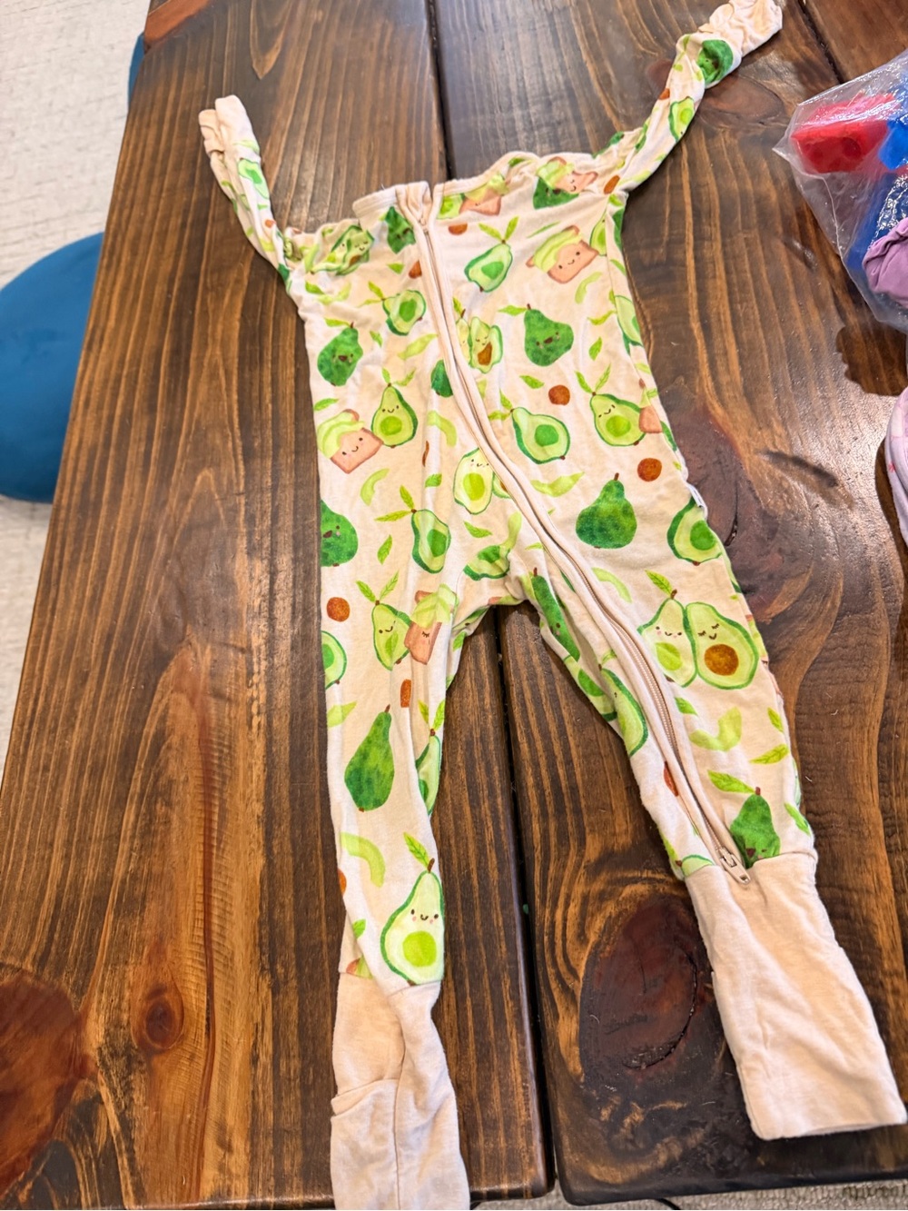 Little Sleepies Avocado Print One-Piece Romper - Green